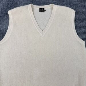 Mon Repos‎ 100% Alpaca Wool Pullover Sweater Vest Medium Beige Peru Soft Vintage
